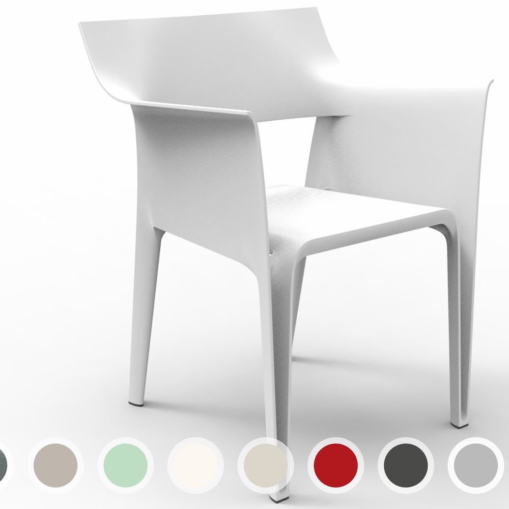 Vondom »LA PEDRERA « Outdoor Stuhl recycelter Kunststoff / Milos