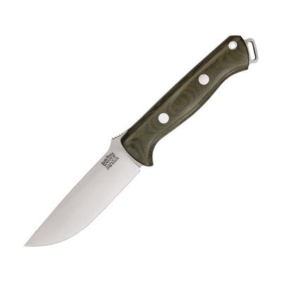 Bark River Bravo 1 Fixed Blade KnifeS35VN Stainless BladeGreen Canvas Micarta Handle BA07131MGC