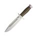 Bark River Teddy II Green Canvas Micarta Fixed Blade Knife 7.75in A2 Tool Steel Standard Edge Satin Green Canvas Micarta Handle 08-214MGC