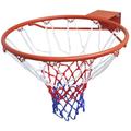 Bonnevie - Basketballkorb-Set Hangring mit Netz Orange 45 cm vidaXL791973