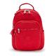 Kipling SEOUL S, Kleiner Rucksack mit Laptop-Schutz 13 Zoll, 35 cm, 14 L, 0.50 kg, Red Rouge