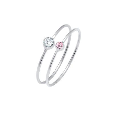 Elli Set Basic Trend Kristalle 925 Silber 54 Damen Image