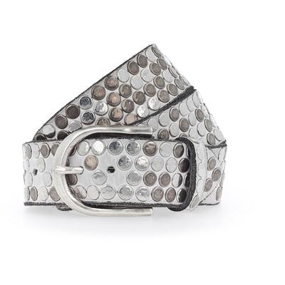b.belt - Nietengürtel Leder Gürtel 1 ct Weiss Damen (129.89 € / 1 ct) Image
