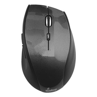 MediaRange Optische Funk-Maus »Highline MROS207« schwarz, 7.3x4.3x11.4 cm