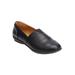 Wide Width Women's The Amelia Flat by Comfortview in Black (Size 10 W)