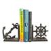 Breakwater Bay Nautical Non-skid Bookends Metal in Black | 5.5 H x 5.5 W x 3 D in | Wayfair 13E20B8E36E44405BEC1273E0BD16E40