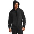 Under Armour Herren rival fleece hoodie sportlicher Kapuzenpullover mit loser Passform bequemes und warmes Sweatshirt f r M nner, Black / Onyx White, XL EU