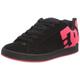 DC Damen Court Graffik Casual Low Top Skateschuh Skate-Schuh, Schwarz/Pink, 39.5 EU