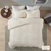 Urban Habitat Full/Queen 3 Piece Cotton Chenille Duvet Cover Set in Ivory - Olliix UH12-2319