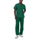 Adar Universal Unisex Pflegebekleidung - Unisex Set mit Kordelzug - 701 - Hunter Green - XL