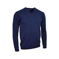 Glenmuir g.Lomond Lambswool v-Neck Sweater (MKL5900VN-LOM) - Blank Plain Jumpers Navy L GM010