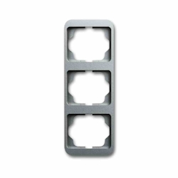 Busch-Jaeger ALPHA Rahmen, 3f, titan, matt, vertikal, Metall, geeignet für Unterputz-Installation, Aluminium Image