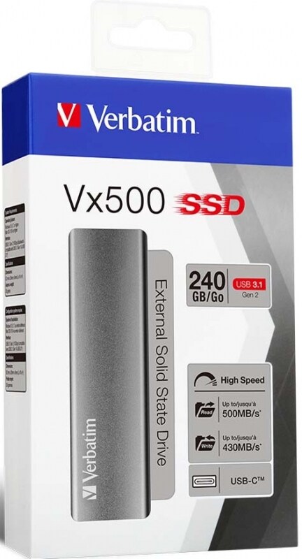 2 Stück MediaCom-IT SSD Extern 240GB USB3.1 VERBATIM 47442 22-020-005 Image