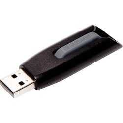 Verbatim V3 USB-Stick 256 GB Schwarz 49168 USB 3.2 Gen 1 (USB 3.0) Image