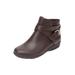 Extra Wide Width Women's The Bronte Bootie by Comfortview in Dark Brown (Size 9 1/2 WW)