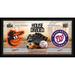 Baltimore Orioles vs. Washington Nationals Framed 10" x 20" House Divided Baseball Collage