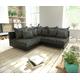 DELIFE Ecksofa Clovis Schwarz Ottomane Links modular erweiterbar, Design Ecksofas, Couch Loft, Modulsofa, modular