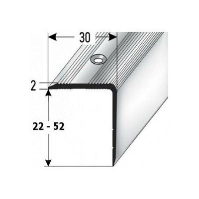 Treppenkante / Treppenprofil "Genua", Winkelprofil mit 30 mm Breite und konfigurierbarer Höhe (22