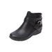 Wide Width Women's The Bronte Bootie by Comfortview in Black (Size 11 W)