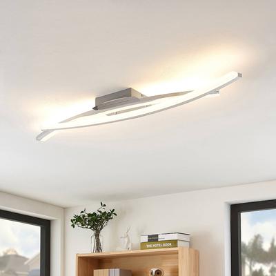 LED Deckenlampe Elarit Lindby, dimmbar, chrom / silber, für Wohn- / Esszimmer, Metall, Modern, LED Deckenleuchte Image