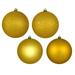 Vickerman 661383 - 10" Medallion 4 Finish Ball Christmas Christmas Tree Ornament (4 Pack) (N592546DA)