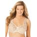 Plus Size Women's Embroidered Underwire Bra by Amoureuse in Ivory Sparkling Champagne (Size 40 B)
