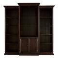 Tuscan 3-Piece Bookcase with Cabinet - Dark Walnut - Ballard Designs - Ballard Designs