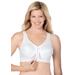 Plus Size Women's Glamorise® Magic Lift® Front-Close Posture Wireless Bra 1265 by Glamorise in White (Size 58 G)