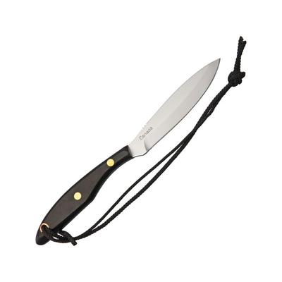 Grohmann Trout & Bird Knife Black Linen Fixed Blade Knife 4in Black Linen Micarta Handle M2S