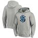 Men's Fanatics Branded Heathered Gray Seattle Kraken Big & Tall Primary Logo Pullover Hoodie