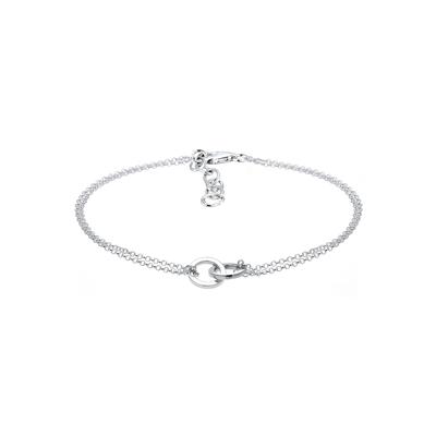 Elli - Kreis Trend Verbundenheit 925 Sterling Silber Armbänder & Armreife Damen