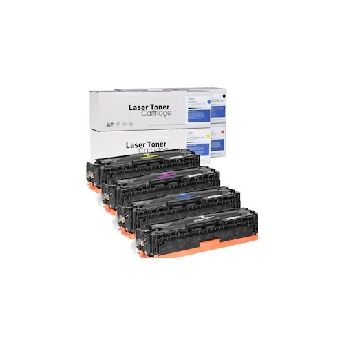 Toner kompatibel HP 125A BK,C,M,Y / CB540A/ CB541A/ CB543A/ CB542A Sparset 4 Tonerkartuschen alle Farben von D&C