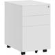 Songmics - Rollcontainer, unter Schreibtisch, Aktenschrank, mit 3 Schublade, vormontiert,