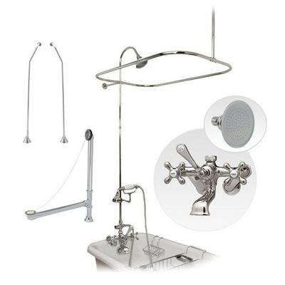Randolph Morris Clawfoot Tub Wall Mount Shower Enclosure Complete Set SHOWERSET-168-60C