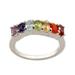 Positivity,'Multi Gemstone Sterling Silver Ring Chakra Jewelry'