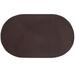 Alpine Braid Collection Reversible Indoor Area Rug, 88"" x 112' Oval by Better Trends in Chocolate Solid (Size 88X112 OVAL)