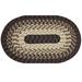 Alpine Braid Collection Reversible Indoor Area Rug, 48"" x 72"" Oval by Better Trends in Chocolate Stripe (Size 48X72 OVAL)