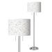 Colored Terrazzo Giclee Brushed Nickel Garth Floor Lamp