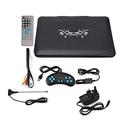 Socobeta Portable DVD Player 13.9inch HD TV Portable DVD Player 800 * 480 Resolution16:9 LCD Screen(UK Plug)