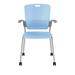 Humanscale Cinto Stackable Chair Plastic/Acrylic/Metal in Blue | 35.5 H x 20 W x 16 D in | Wayfair C25S52