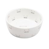 Fido's Diner Scatter Cat Bowl Porcelain/Stoneware (dishwasher safe)/Ceramic in Pink/White | 2 H x 5 W x 5 D in | Wayfair PW2001/1
