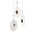 SONNEMAN Meclisse 3 - Light Cluster Geometric LED Pendant Glass in Gray/White | 9 H x 18.5 W x 18.5 D in | Wayfair 3113.01E