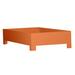 David Francis Furniture 16" Bed Frame Wood in Orange | 16 H x 42 W x 79 D in | Wayfair B4005BED-T-S149