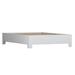 David Francis Furniture 16" Platform Bed Frame Wood in Gray/White | 16 H x 57 W x 79 D in | Wayfair B4007BED-D-S101