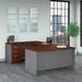 Huckins Reversible U-Shape Executive Desk Wood in Gray Laurel Foundry Modern Farmhouse® | 29.84 H x 60 W x 100.4 D in | Wayfair