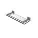 Orren Ellis Haranu Bracket Wall Shelf Glass/Metal in Gray | 2 H x 16 W x 5.7 D in | Wayfair 2FE47A79F5944AC2B23A907760BCA691