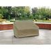 Rebrilliant Modern Leisure Basics Patio Loveseat Cover, 55"L x 33"W x 38"H, Khaki in Brown | 38 H x 33 W x 55 D in | Wayfair