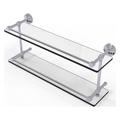 Charlton Home® Marchmont Wall Shelf Glass/Metal in Gray | 8 H x 22 W x 5 D in | Wayfair 10DD9C4099EF4B3B8FB600370B698197