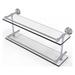 Charlton Home® Marchmont Wall Shelf Glass/Metal in Gray | 8 H x 22 W x 5 D in | Wayfair 10DD9C4099EF4B3B8FB600370B698197