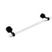 Everly Quinn Jarrell 5.2" Towel Bar for Glass Shower Door Metal in Black | 22 H x 2.2 D in | Wayfair PG-41G-SM-18-BKM